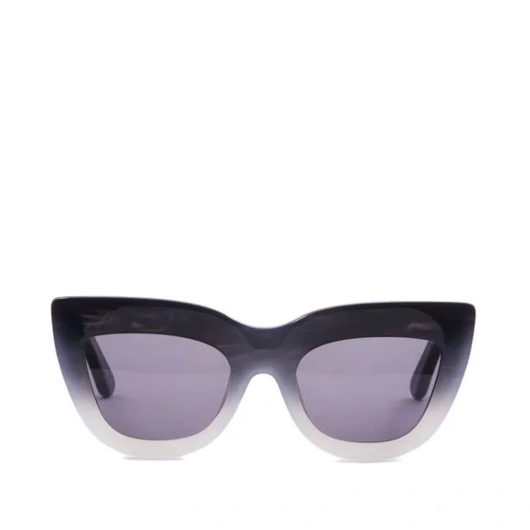 Valley Eyewear Marmont Black and White Cat-Eye Sunglasses - Picture 2 of 4